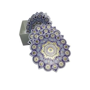 6 piÈces dessous de plat set sous verres zellige